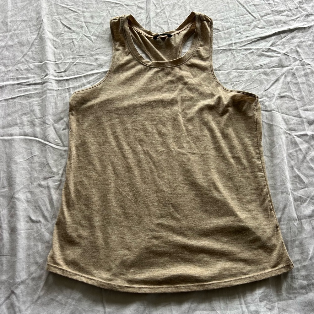 Casual Tan Sleeveless Top